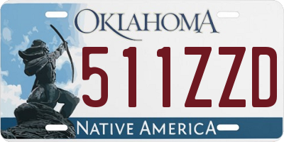 OK license plate 511ZZD