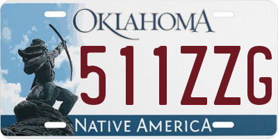 OK license plate 511ZZG