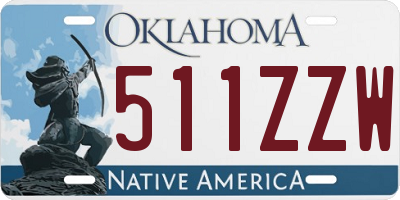 OK license plate 511ZZW