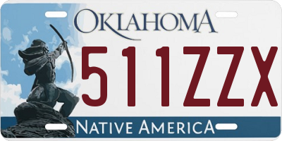 OK license plate 511ZZX