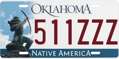 OK license plate 511ZZZ