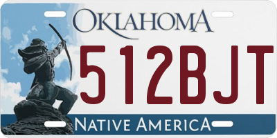 OK license plate 512BJT