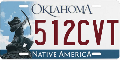 OK license plate 512CVT