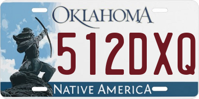 OK license plate 512DXQ