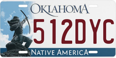 OK license plate 512DYC