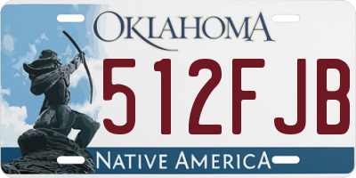OK license plate 512FJB