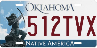 OK license plate 512TVX