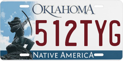 OK license plate 512TYG