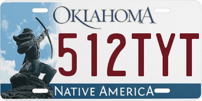 OK license plate 512TYT