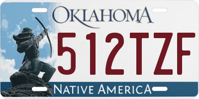 OK license plate 512TZF