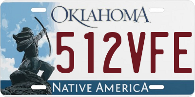OK license plate 512VFE