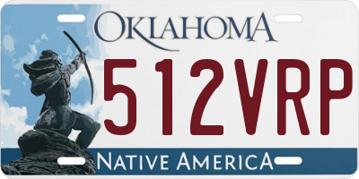 OK license plate 512VRP