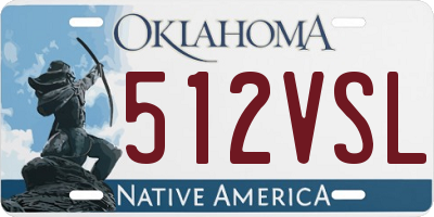 OK license plate 512VSL