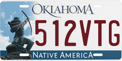 OK license plate 512VTG