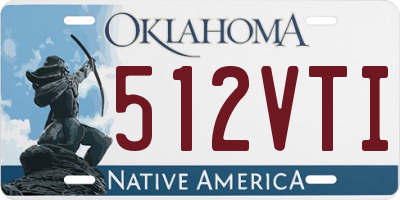OK license plate 512VTI