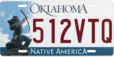OK license plate 512VTQ