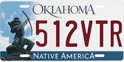 OK license plate 512VTR
