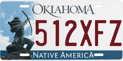 OK license plate 512XFZ