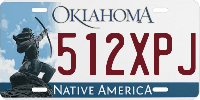 OK license plate 512XPJ