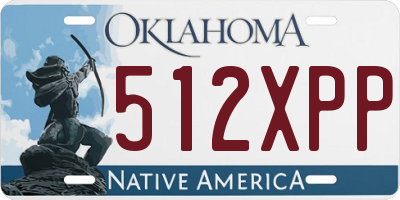 OK license plate 512XPP