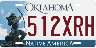 OK license plate 512XRH