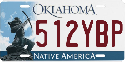 OK license plate 512YBP