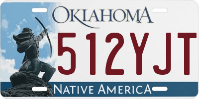 OK license plate 512YJT