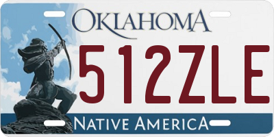 OK license plate 512ZLE