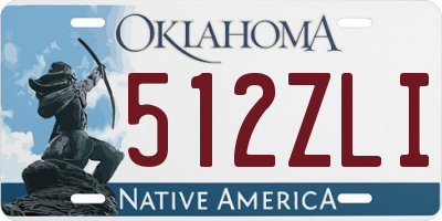 OK license plate 512ZLI