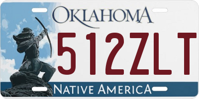 OK license plate 512ZLT