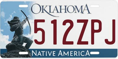 OK license plate 512ZPJ