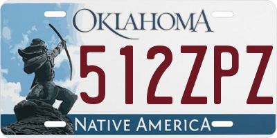 OK license plate 512ZPZ