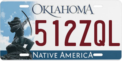 OK license plate 512ZQL
