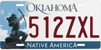 OK license plate 512ZXL