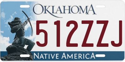 OK license plate 512ZZJ