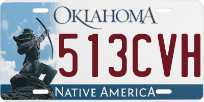 OK license plate 513CVH
