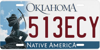 OK license plate 513ECY