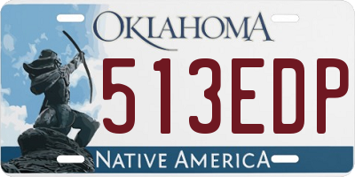OK license plate 513EDP