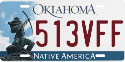 OK license plate 513VFF