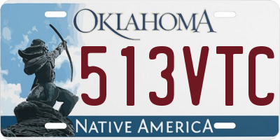 OK license plate 513VTC