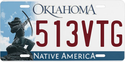 OK license plate 513VTG