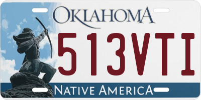 OK license plate 513VTI
