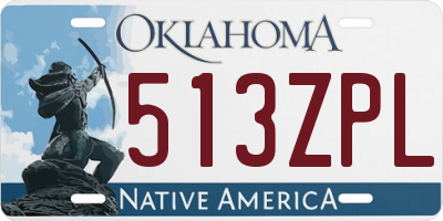 OK license plate 513ZPL