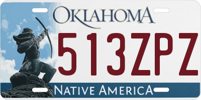 OK license plate 513ZPZ