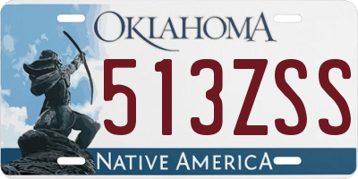 OK license plate 513ZSS