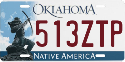 OK license plate 513ZTP