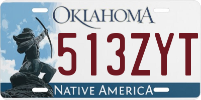 OK license plate 513ZYT