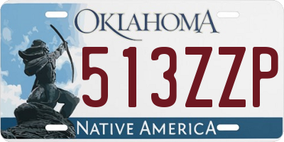 OK license plate 513ZZP