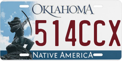 OK license plate 514CCX