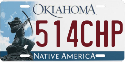OK license plate 514CHP